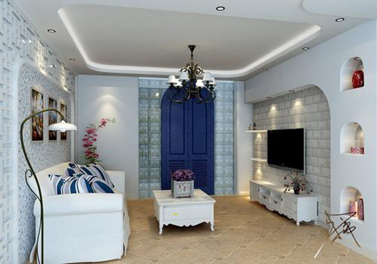 地中海风格-一居室-卧室-行之舰装饰有限公司