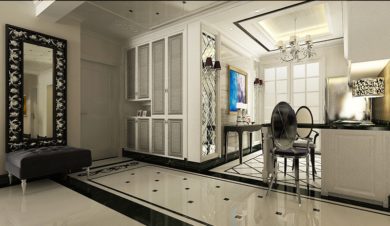 天骄华庭三室两厅160平欧式风格装修设计