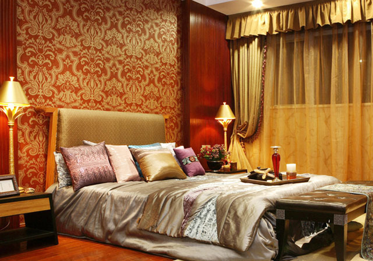 东南亚风格-二居室-卧室-行之舰装饰公司