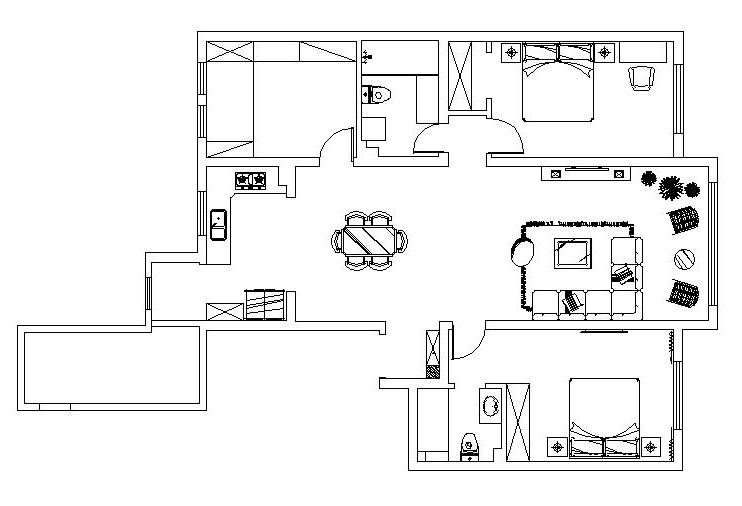 融泽家园-3居室-150平米-简欧风格