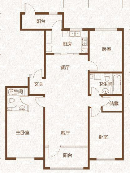 融泽家园-3居室-150平米-简欧风格