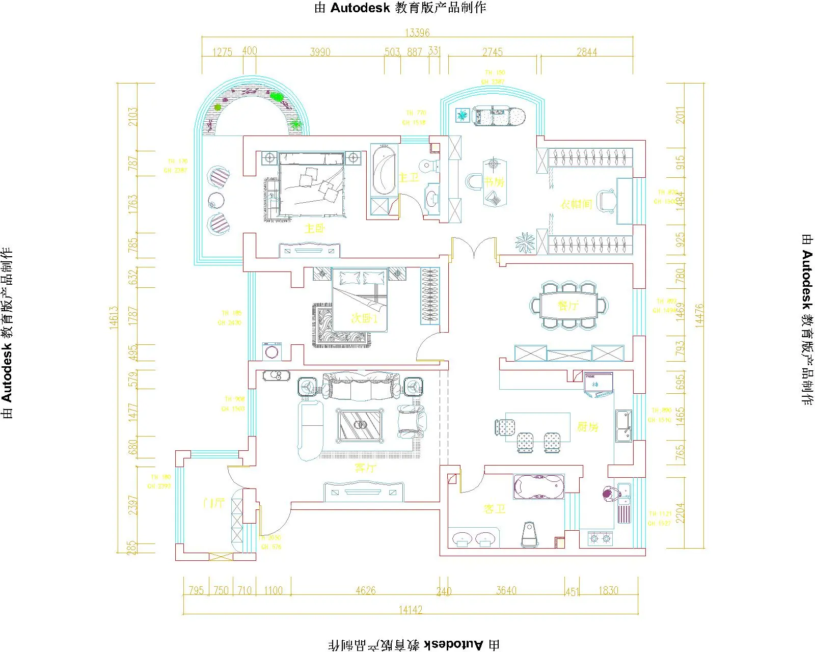 欧景园208平米法式风格