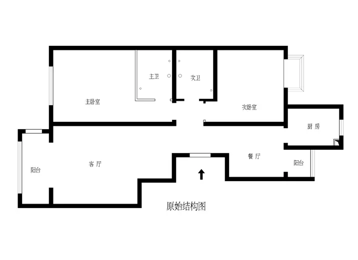 欧式风格-96平米-两居一卫