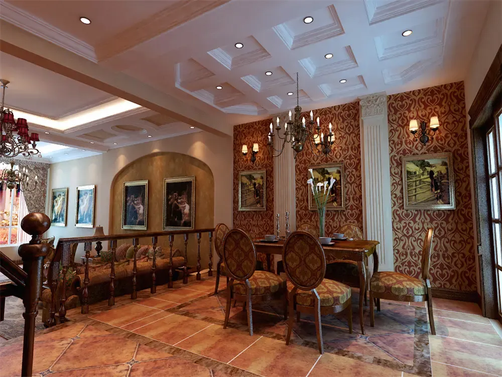 欧美风情六居室以上装修效果图420平米25万欧美风情六居室以上装修