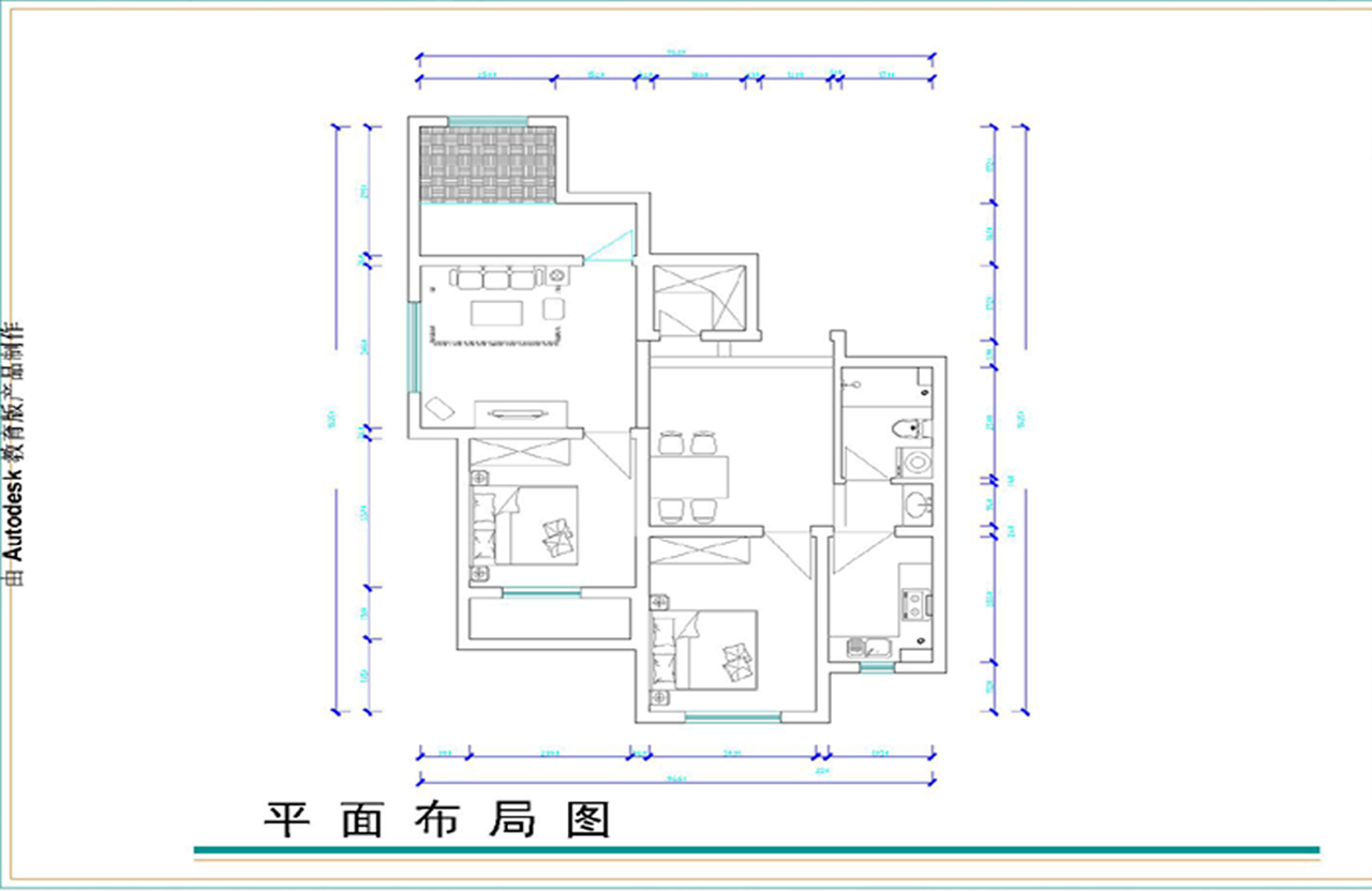 中海国际社区-现代简约-二居室