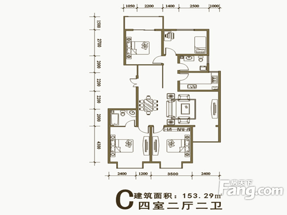 太原海棠公馆153平现代简约风格设计效果图