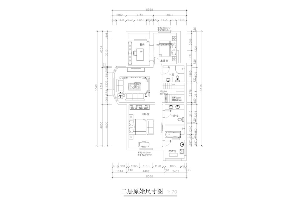 【星杰设计】五矿榕园300平简欧风格别墅设计