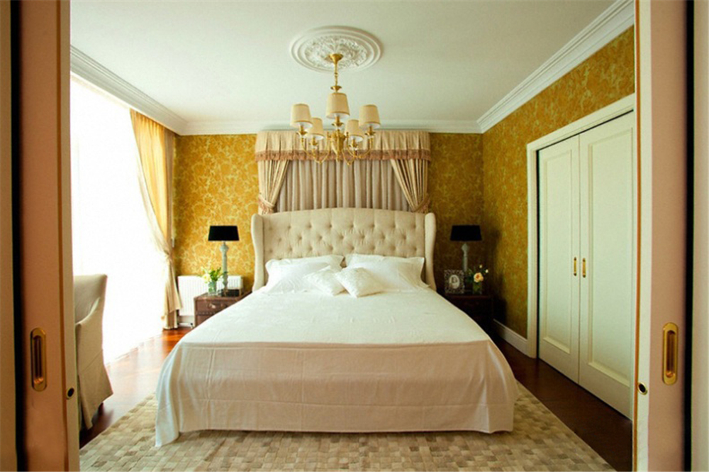 欧美风情--四居室——134平米暖黄色舒适家