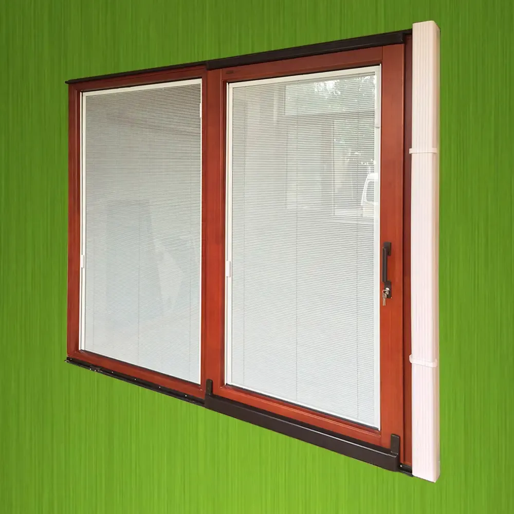 德优特83系列铝包木门窗 落叶松