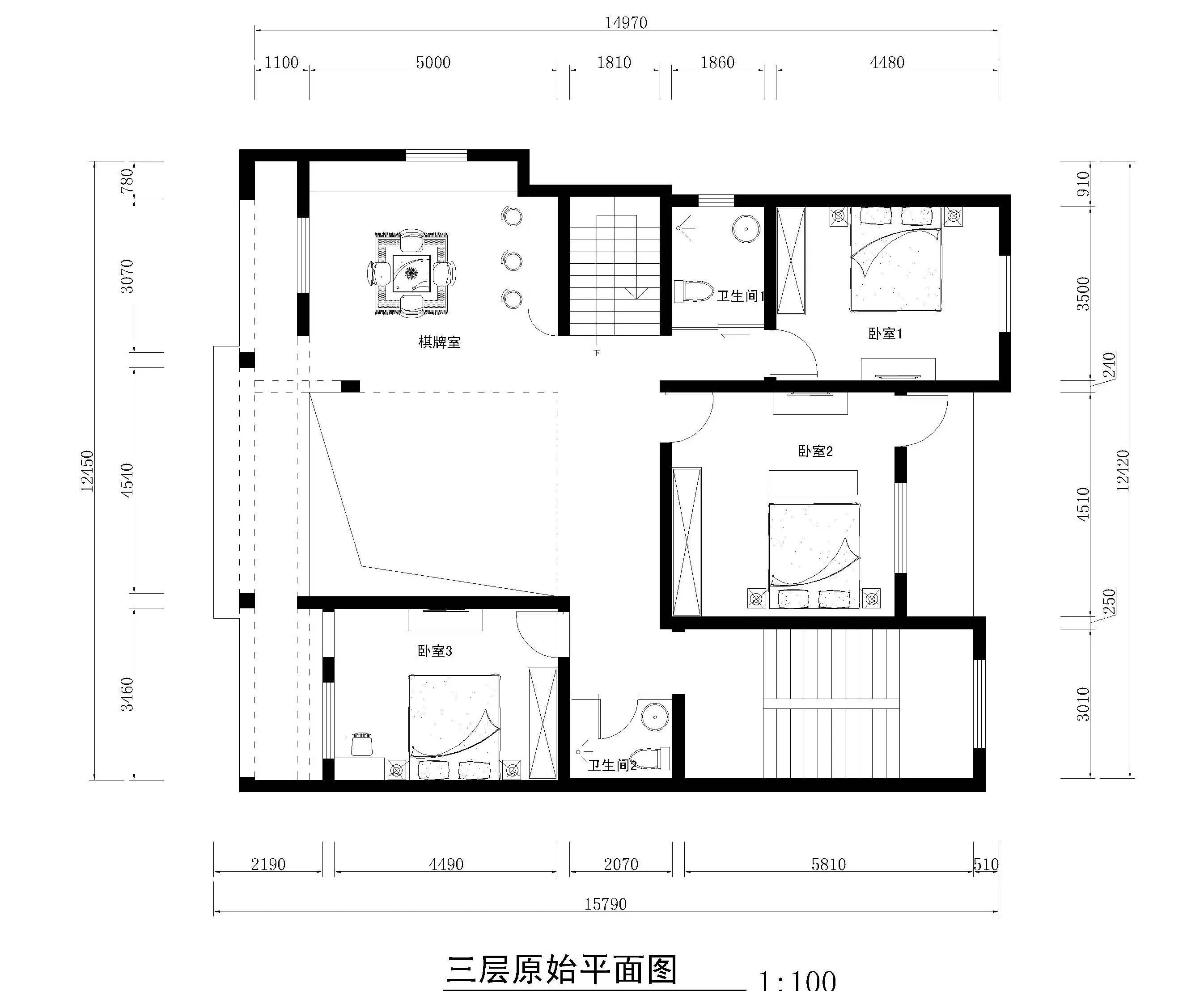 后现代黑白灰七室两厅530平米自建房