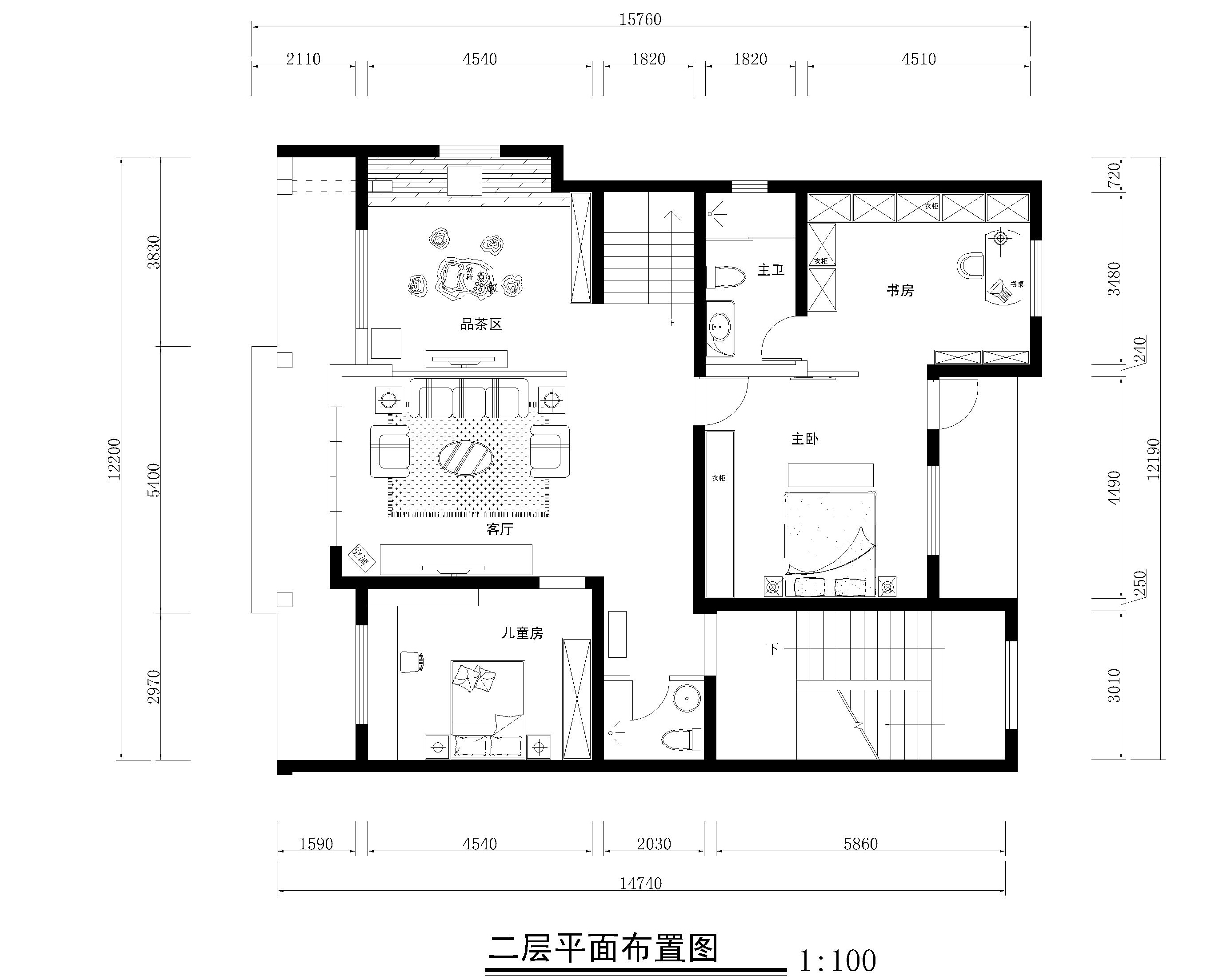 后现代黑白灰七室两厅530平米自建房