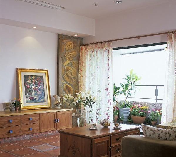 东南亚风格-三居室-客厅-行之舰装饰