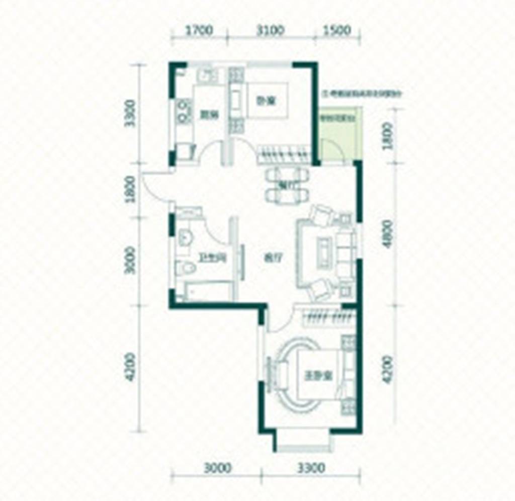 LOHAS上院-7号公寓，温馨舒适的简约风案