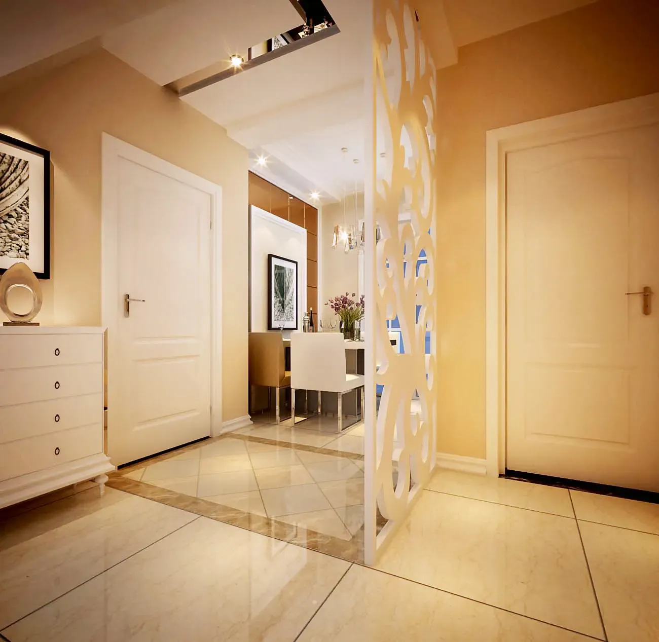 现代简约四居室160平米7万-林枫馨苑装修案例-天津房天下家居装修网