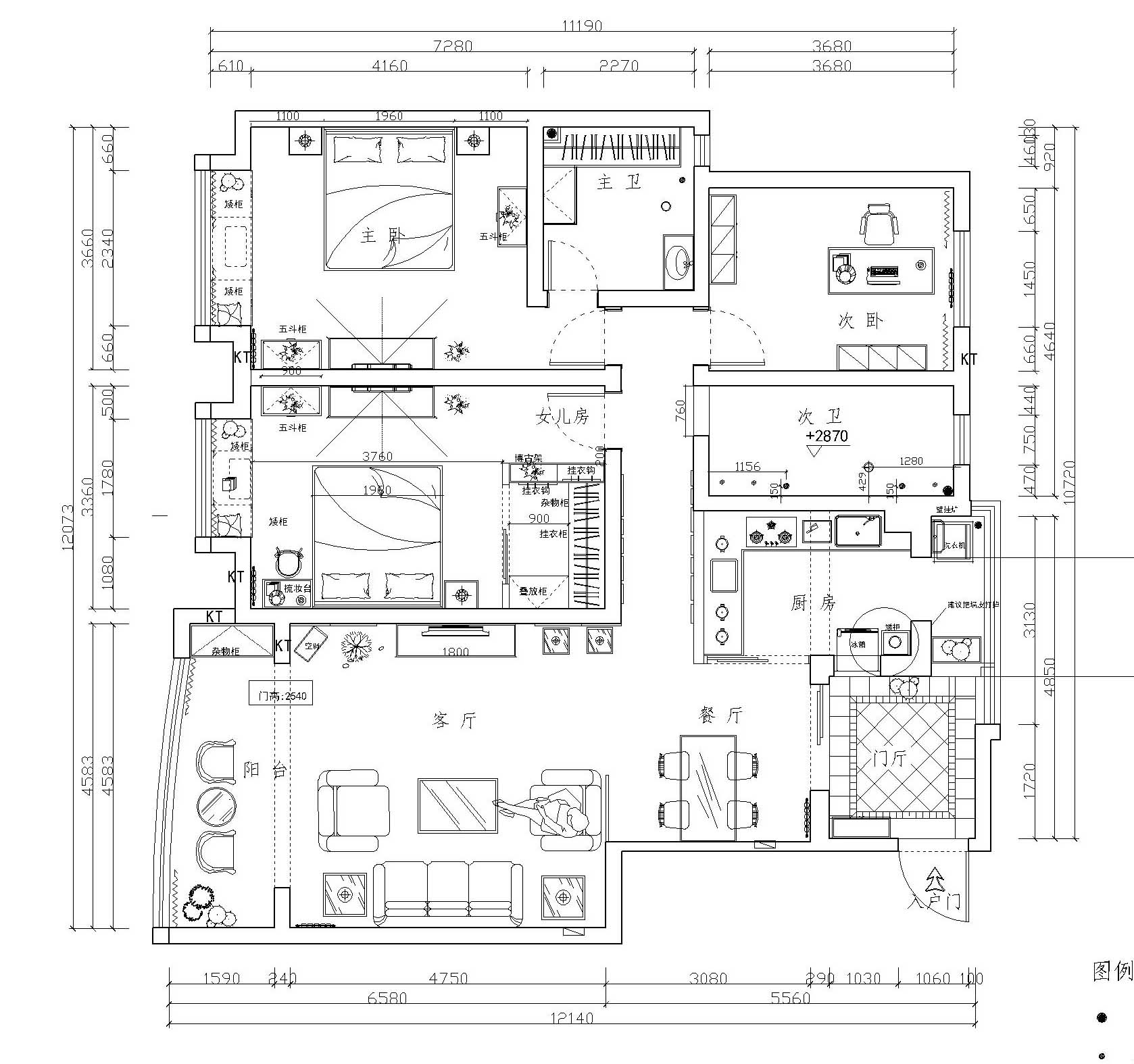 西吴御龙庭140平米中式风格装修设计效果图