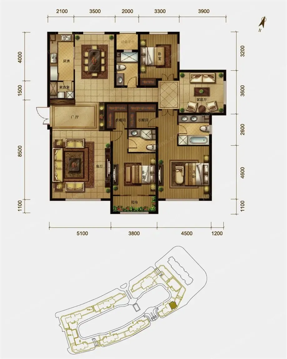 【生活家】【荐】海河大观236平现代简约风格