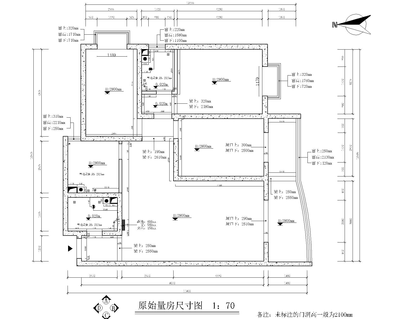 太原湖滨文锦苑212平米中式风格效果图参考案