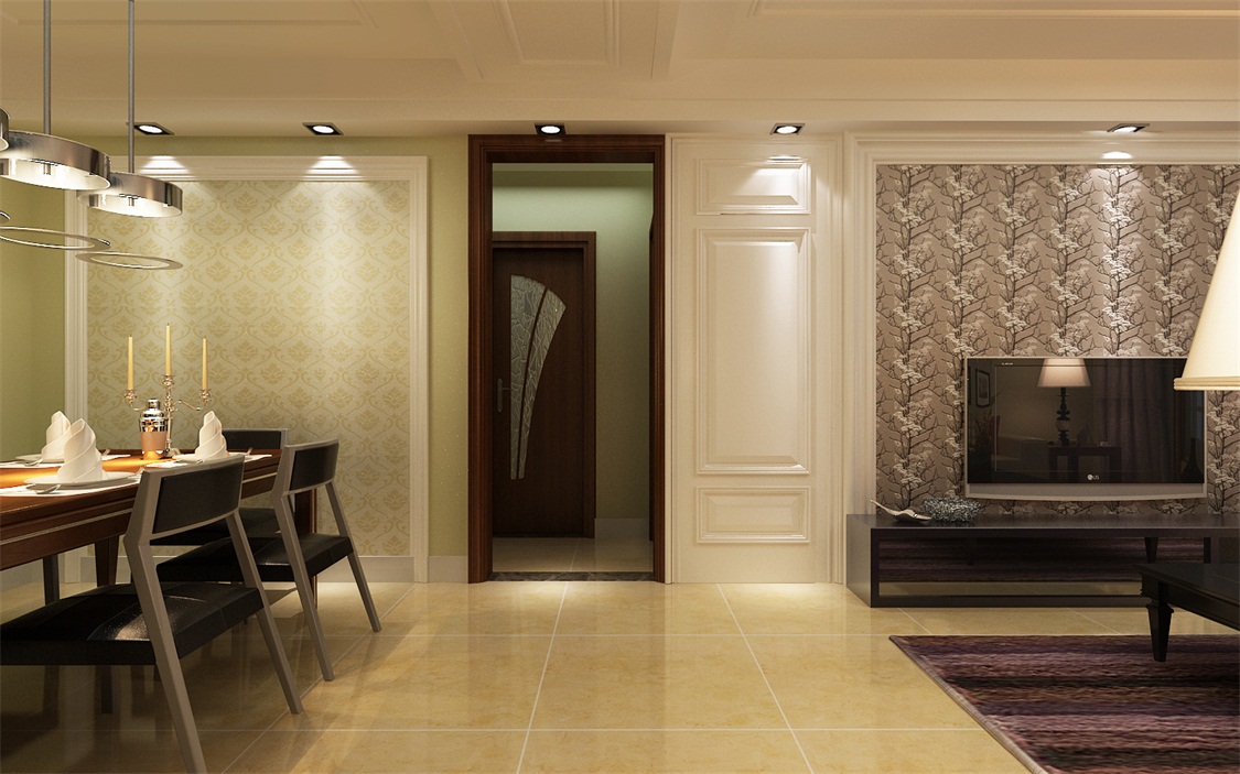 阳光里两室两厅现代简约风格设计