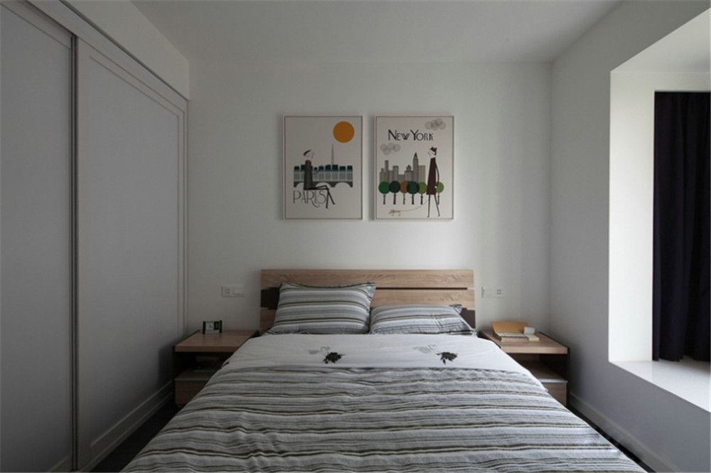 现代简约--二居室——78平米个性冷色系