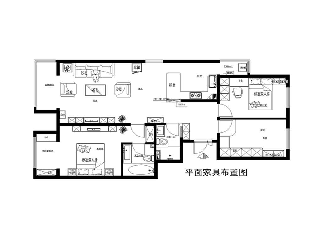 润枫锦尚-简约风格-两居室