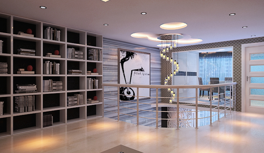 宾利国际商务公寓208平米后现代风格装修设计