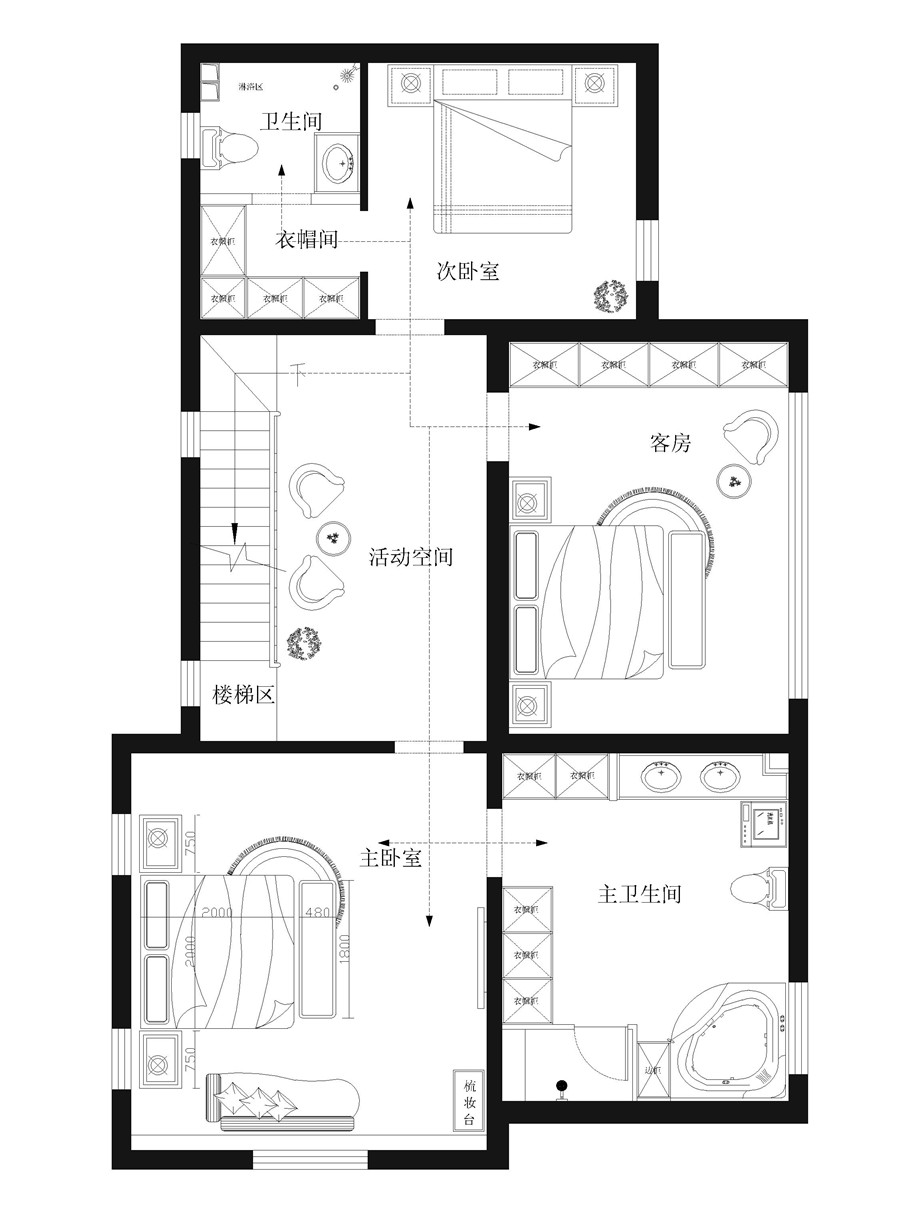 【生活家】固安别墅430平美式乡村风格