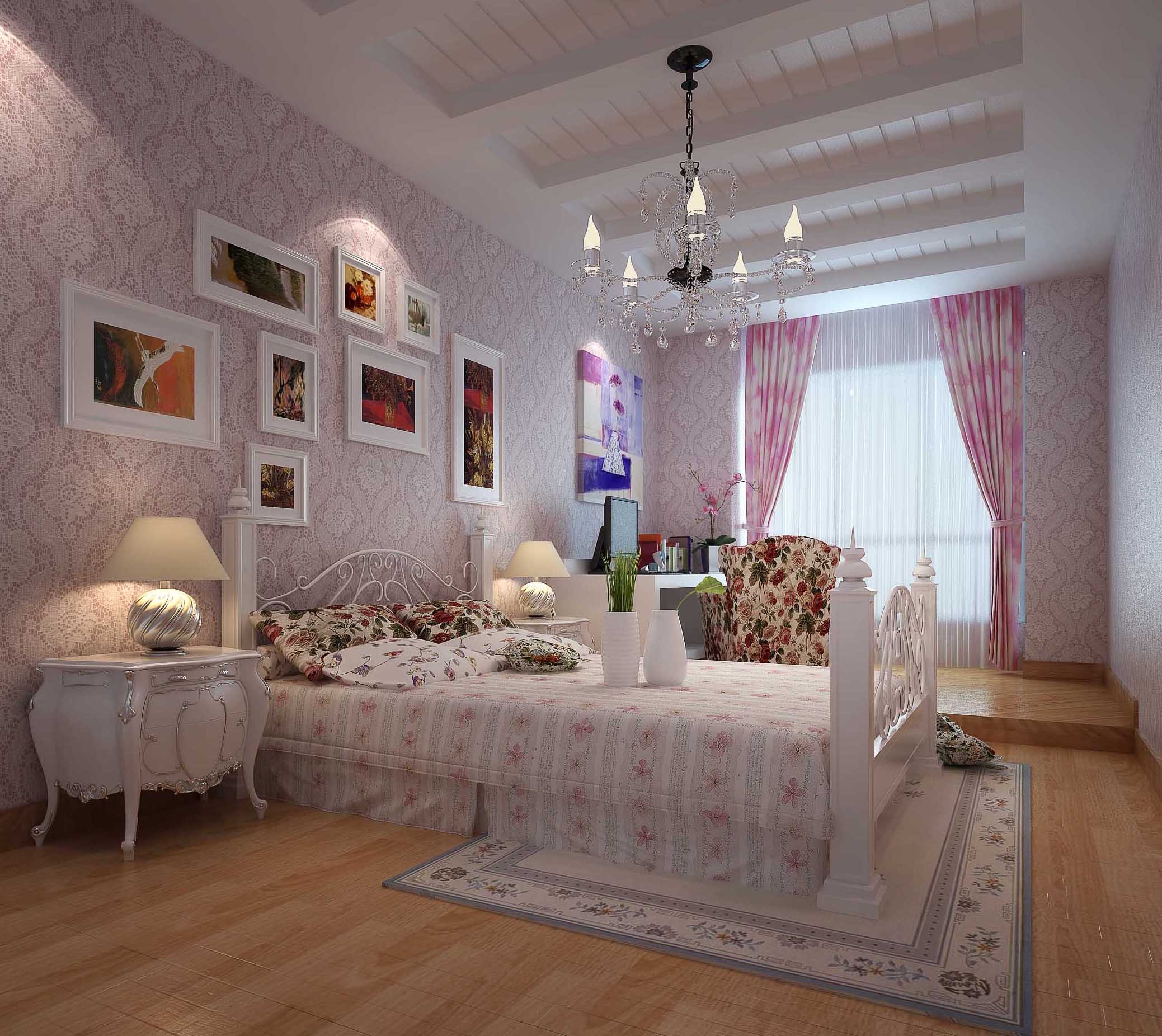 紫晶悦城三室两厅简欧风格设计