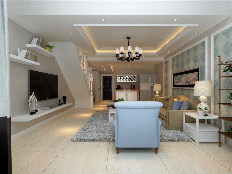 东疆国际一室60平米现代简约风格设计案例