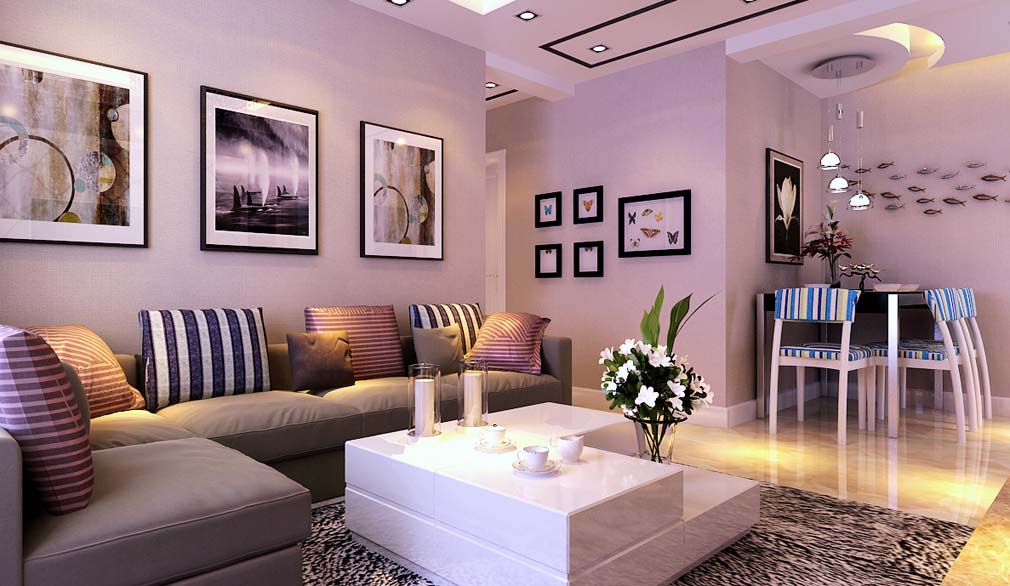 富力盈通国际公寓94平米现代简约风格