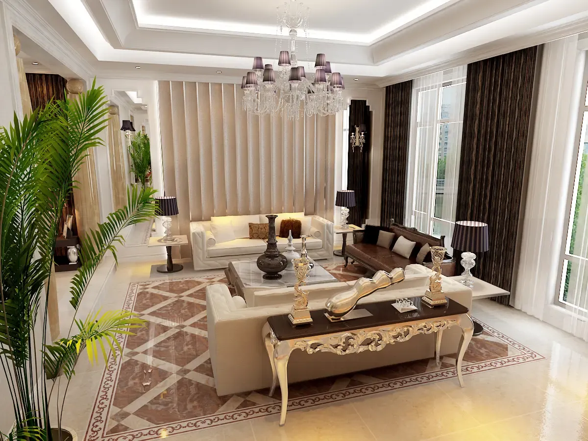 意图装饰作品——客厅