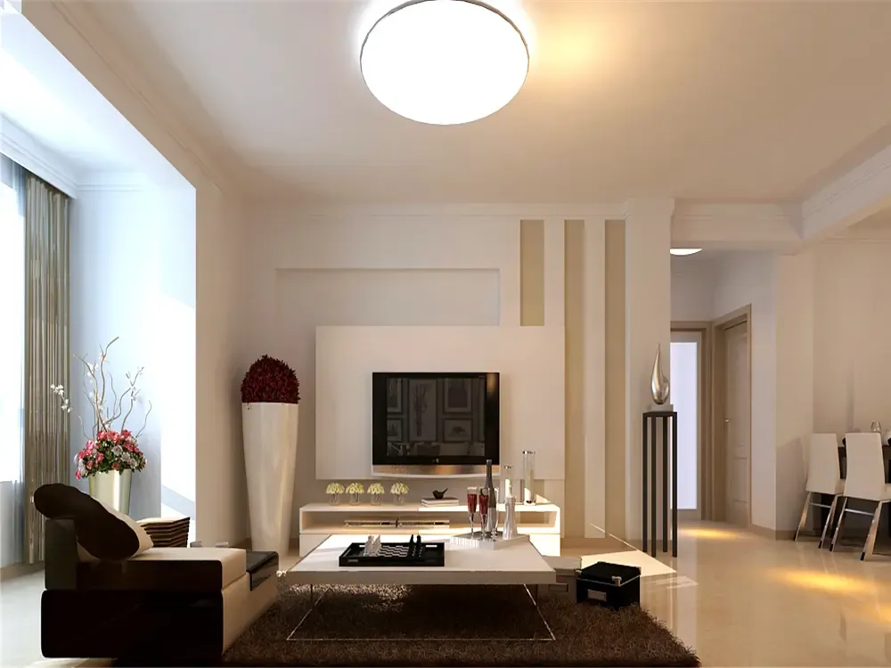 现代简约二居室装修效果图113平米3万现代简约二居室装修案例大全