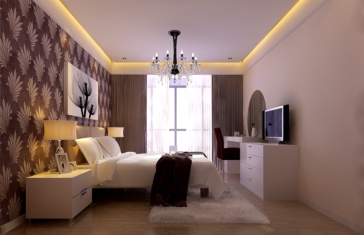 紫晶悦城三室两厅现代简约风格设计