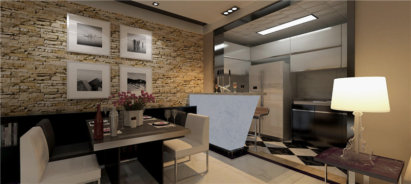 金融街融御两居室109平米简欧风格造型设计方