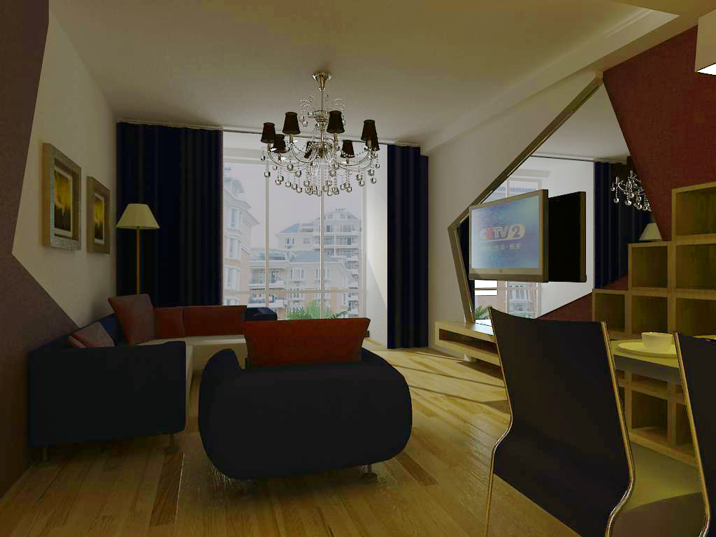 博雅盛世两室两厅现代简约风格设计