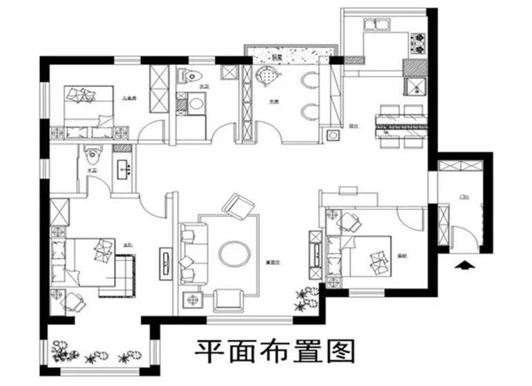 北京房天下裝飾工程有限公司佈局圖該商戶其他案例同戶型同風格同價格