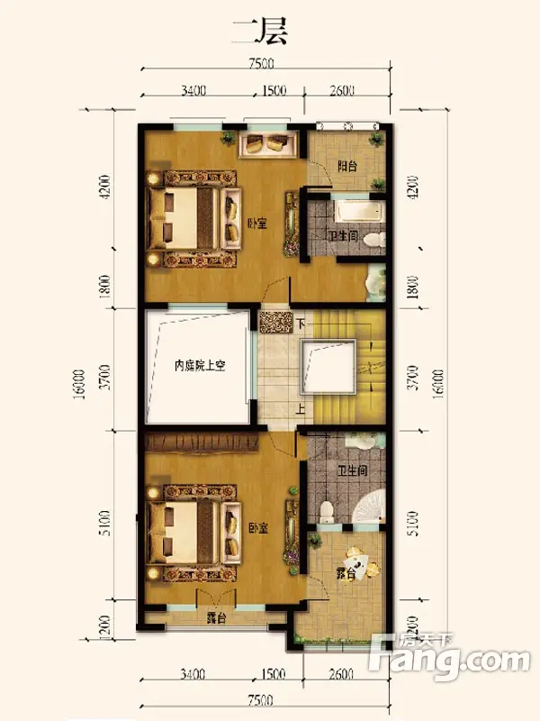 上山间古典欧式四居室