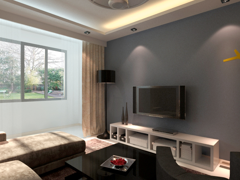 汉嘉海语城两室两厅现代简约风格设计