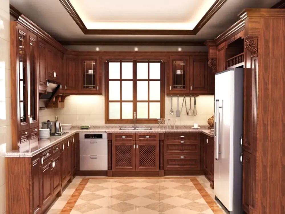 沈阳龙湖香醍漫步-中式古典-三居室-厨房装修设计