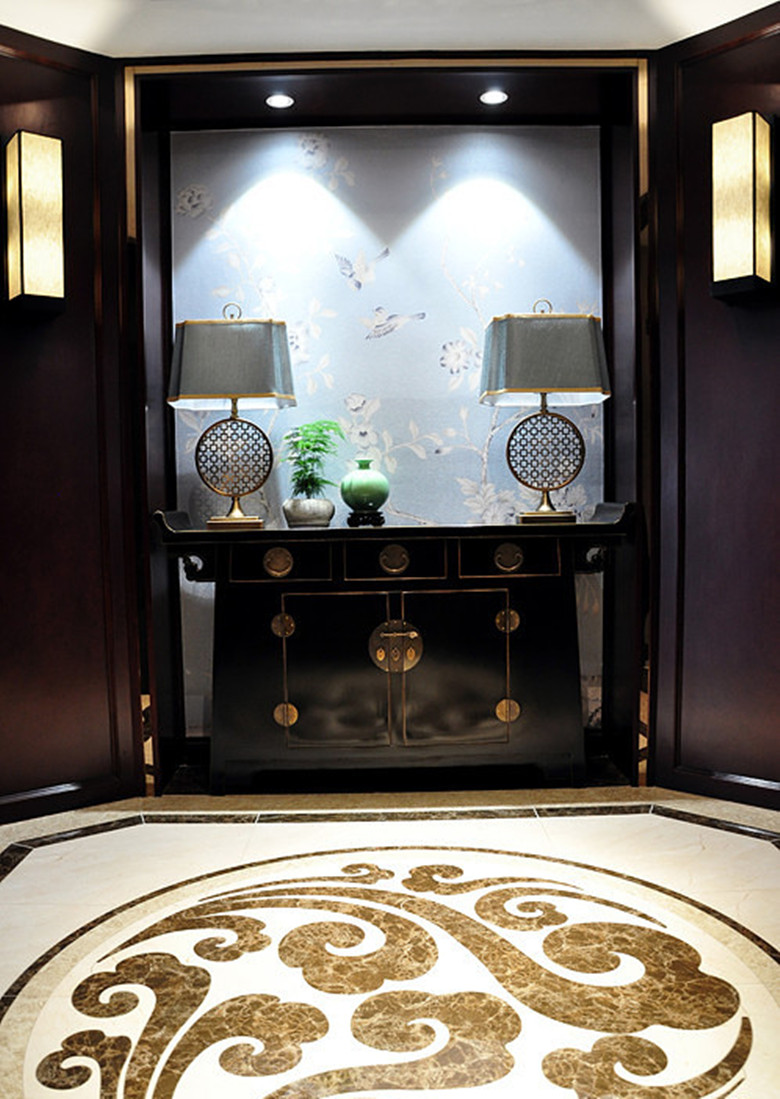 华亭国际三室两厅现代中式完美结合
