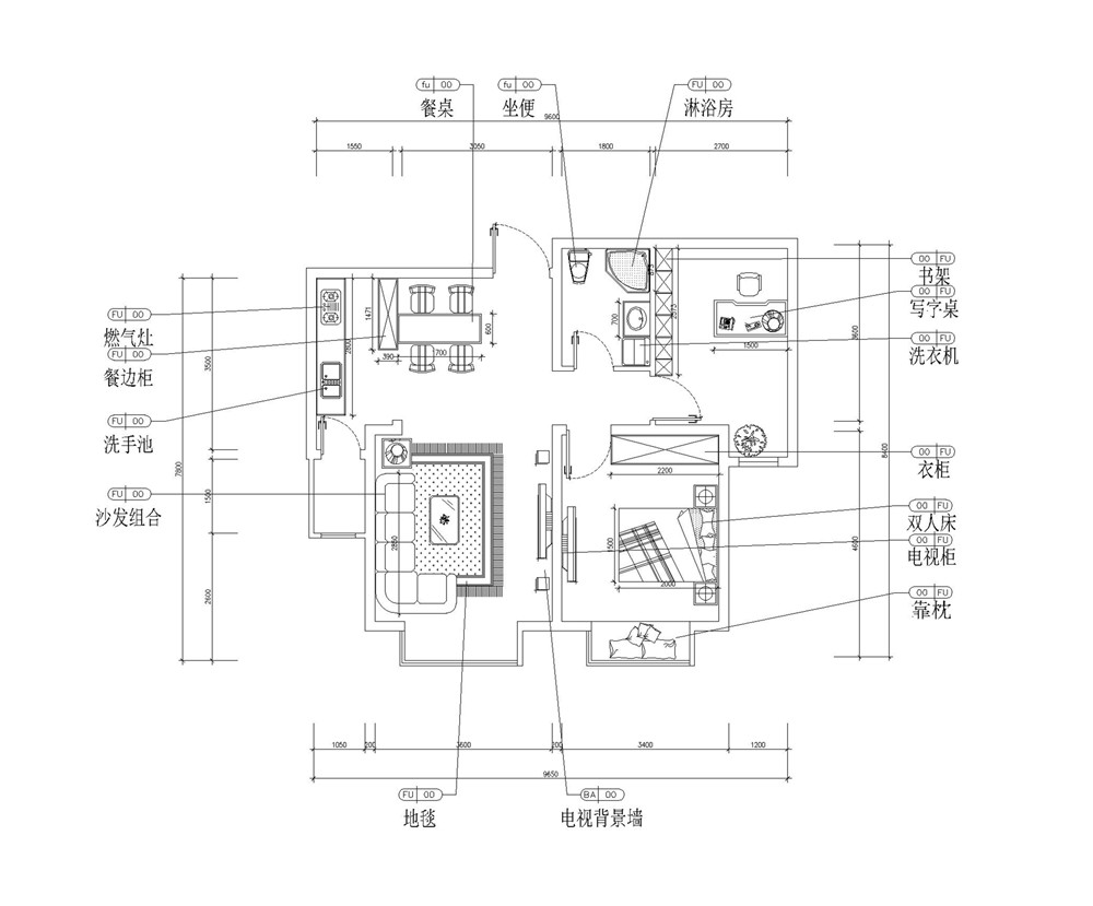 宝利国际广场云观公寓丨现代简约