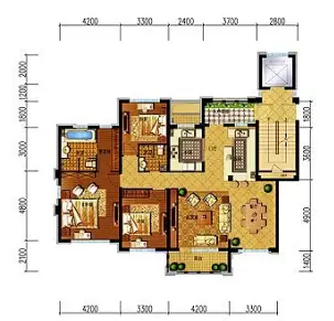 金地铂悦151平现代风格效果图