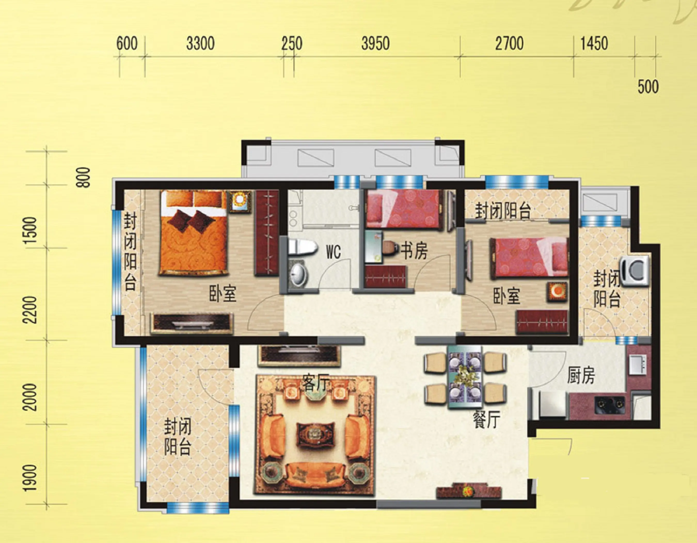 3万-天津碧桂园装修案例-天津房天下家居装修网