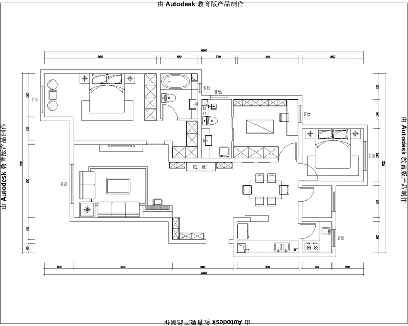 唐山电建地产首郡136平米淡雅北欧风情