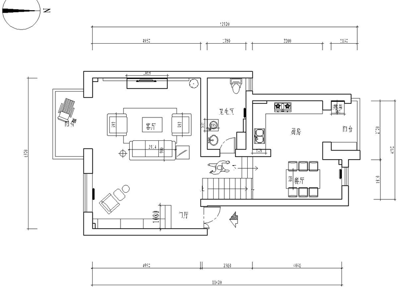 万科城市花园-三居室-160.00平米-装修设计