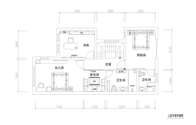 牛驼温泉孔雀城-三居室-245.00平米-装修设计