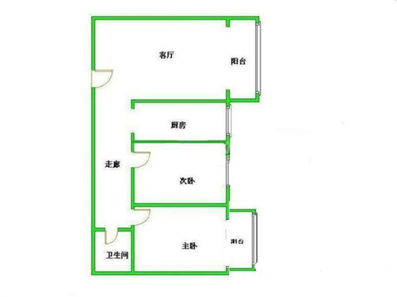 锋尚国际公寓-二居室-102.00平米-装修设计