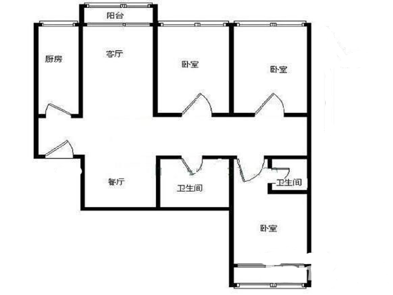 朝内南小街-三居室-112.00平米-装修设计