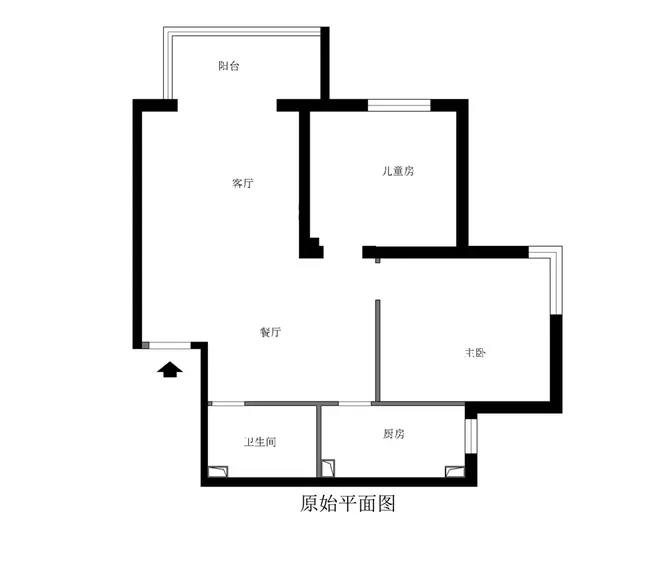 绿地国宝21城一两居北欧风格装修案例