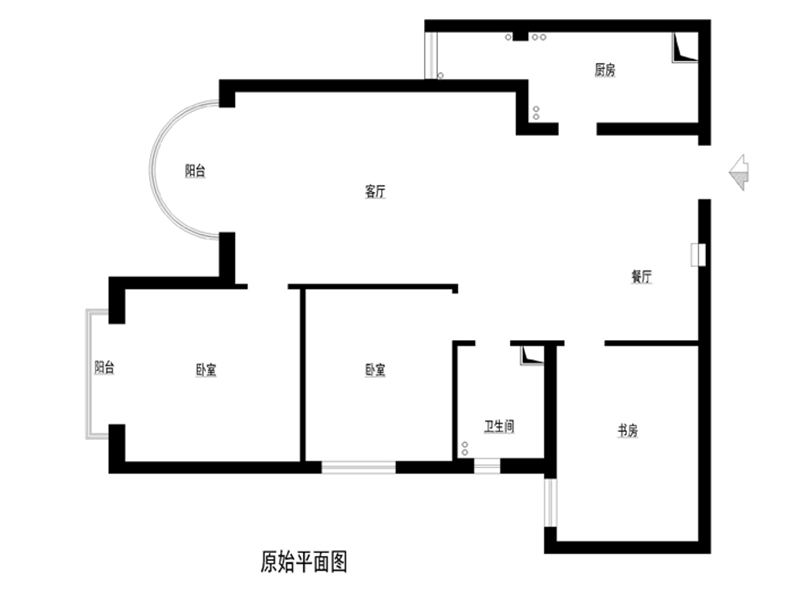 K2玉蘭湾-三居室-105.00平米-装修设计