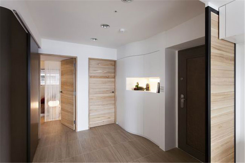 轻盈自然原木风 简洁温馨的公寓设计